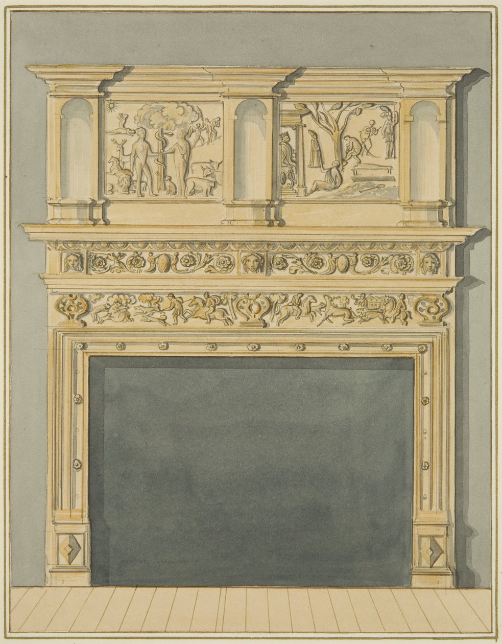 Schouw op 113 Redcliffe Street door Thomas Leeson the Elder Rowbotham