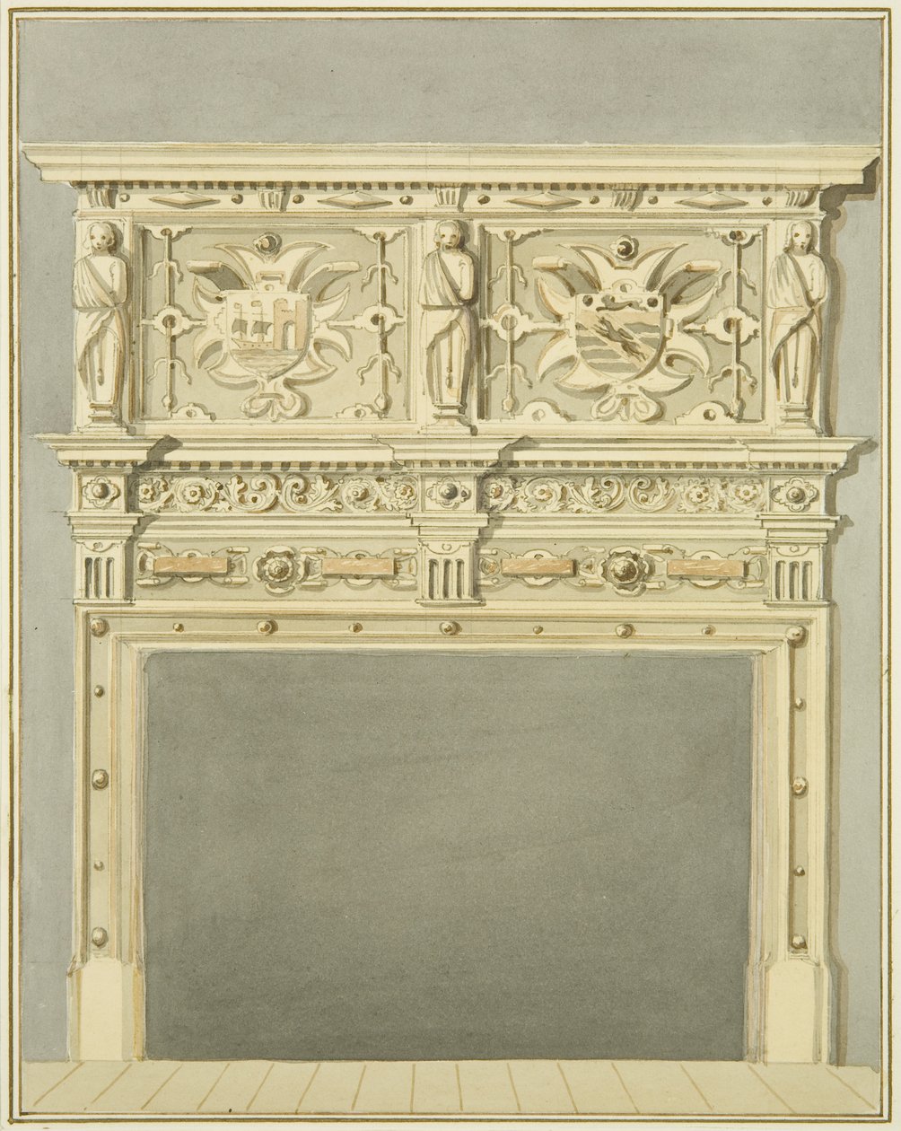 Schouw bij Mr Charles Thomas door Thomas Leeson the Elder Rowbotham