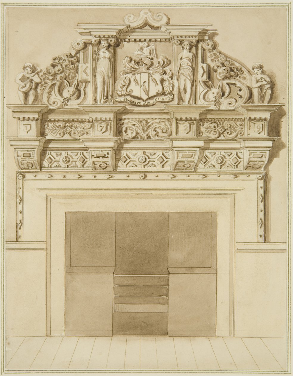 Schouwstuk gedateerd 1729, op Redcliffe Street 139 door Thomas Leeson the Elder Rowbotham