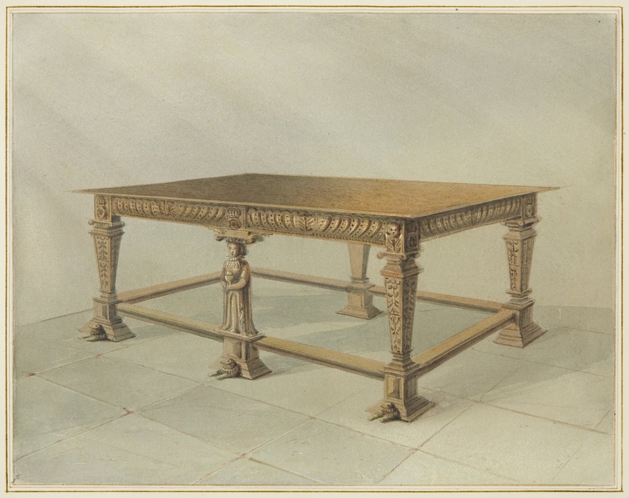 Communietafel van oud eikenhout, St John