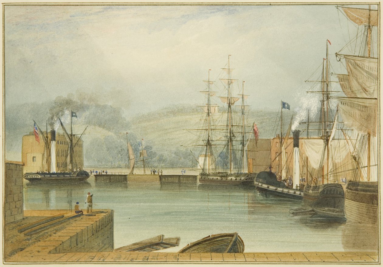 Cumberland Basin, met de raderstoomboten 