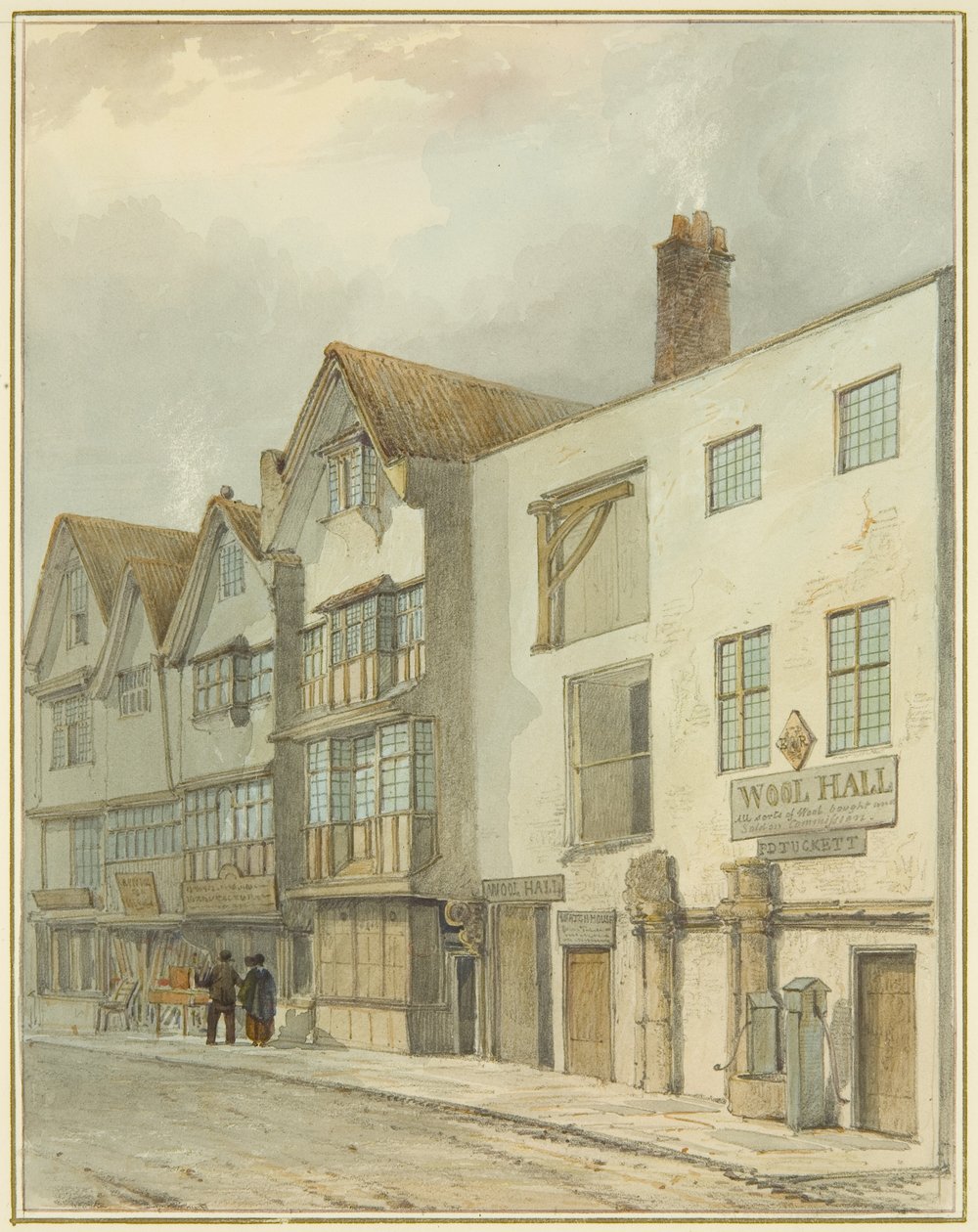 Wolhal in Thomas Street door Thomas Leeson the Elder Rowbotham