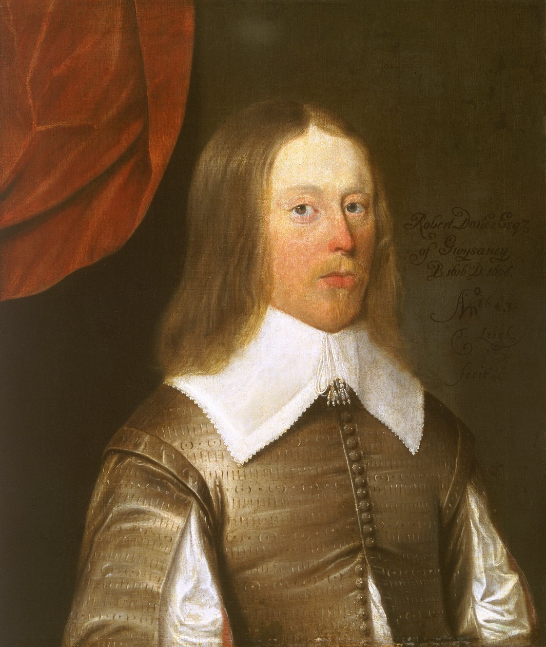 Robert Davies van Gwysaney 1616-1666, 1643 door Thomas Leigh