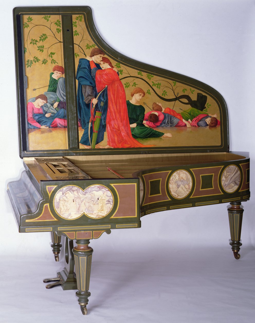 Concertvleugel door Sebastien Erard, ca. 1850 door Thomas Matthews Rooke