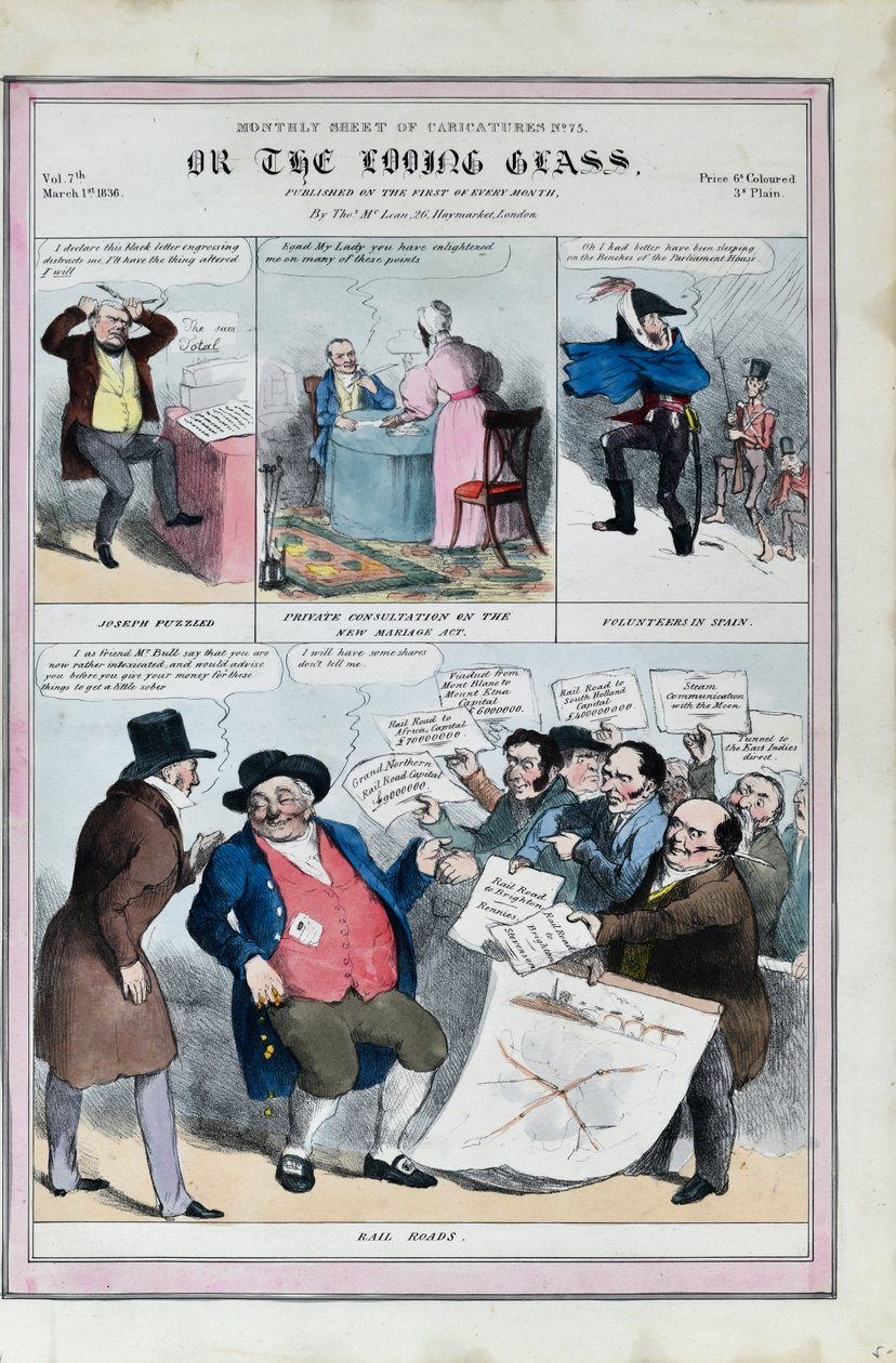 Maandblad met karikaturen nr.75. Of het Kijkglas door Thomas McLean