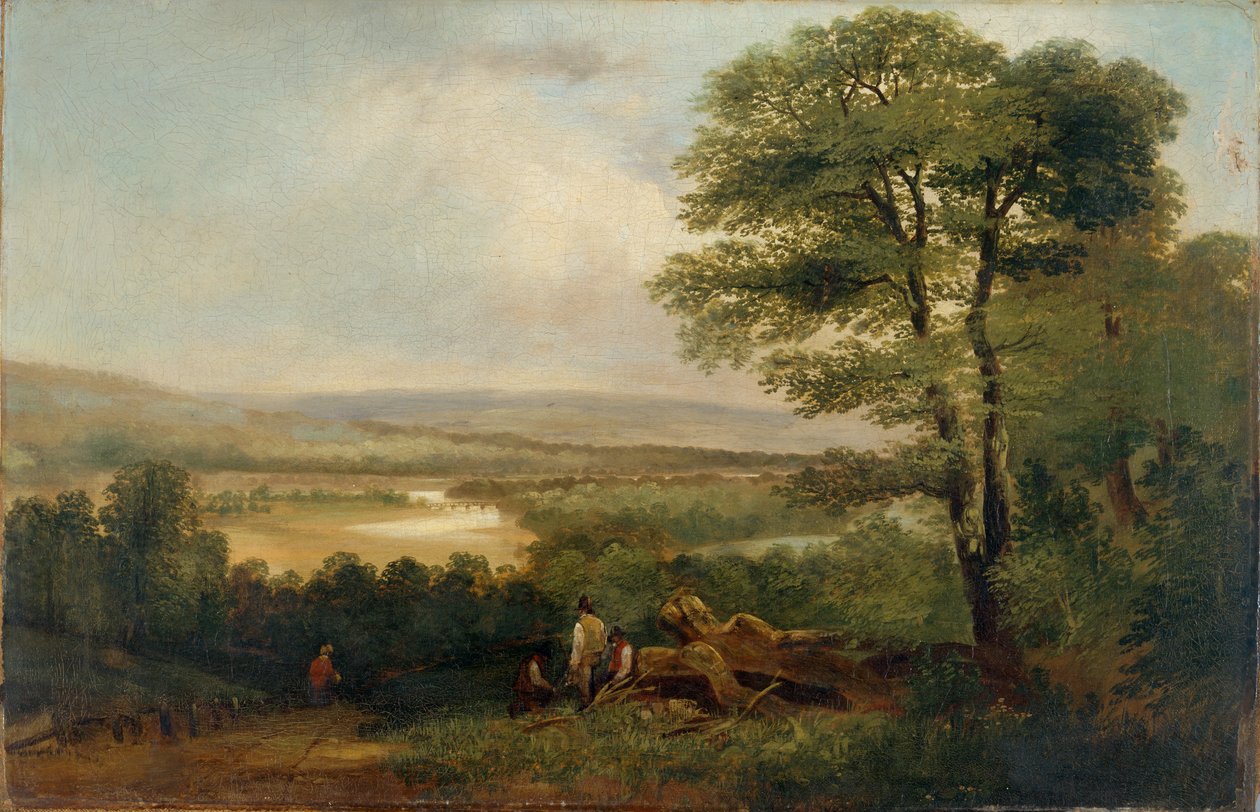 Landschap: uitzicht in Northumberland door Thomas Miles Richardson