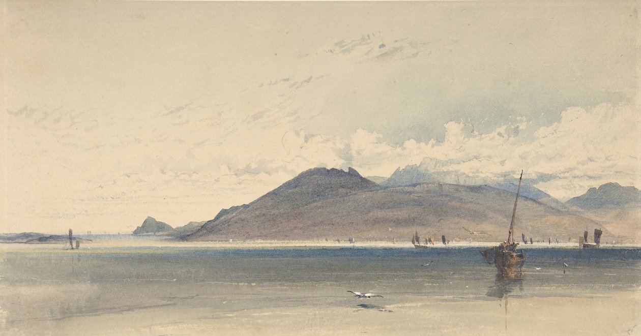 Isle of Arran, vroege ochtend (1830-1839) door Thomas Miles Richardson I