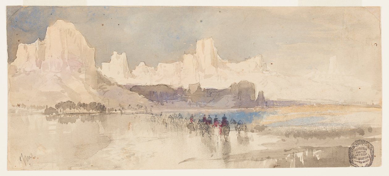 Canyon van de Rio Virgin, Zuid-Utah door Thomas Moran