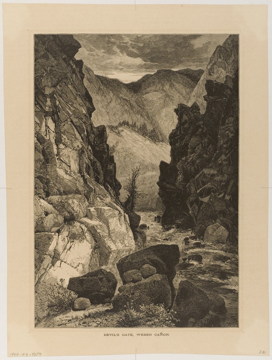 Duivelspoort, Weber Canyon door Thomas Moran