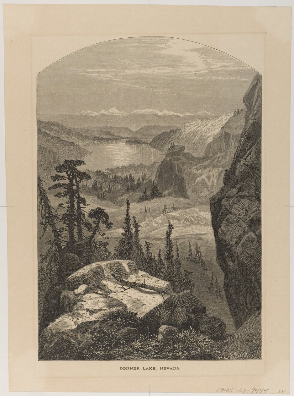 Donner Lake, Nevada door Thomas Moran