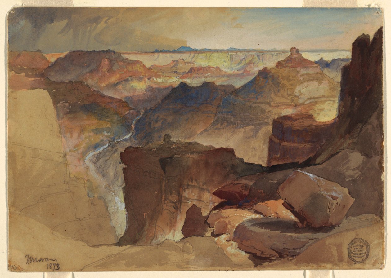 Tekening, Uitzicht vanaf Powell