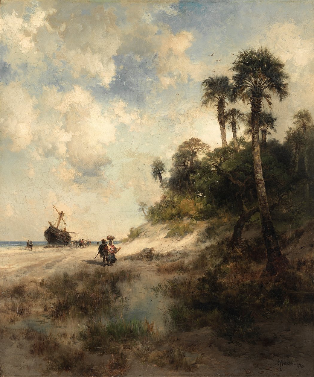 Fort George Island, Florida door Thomas Moran