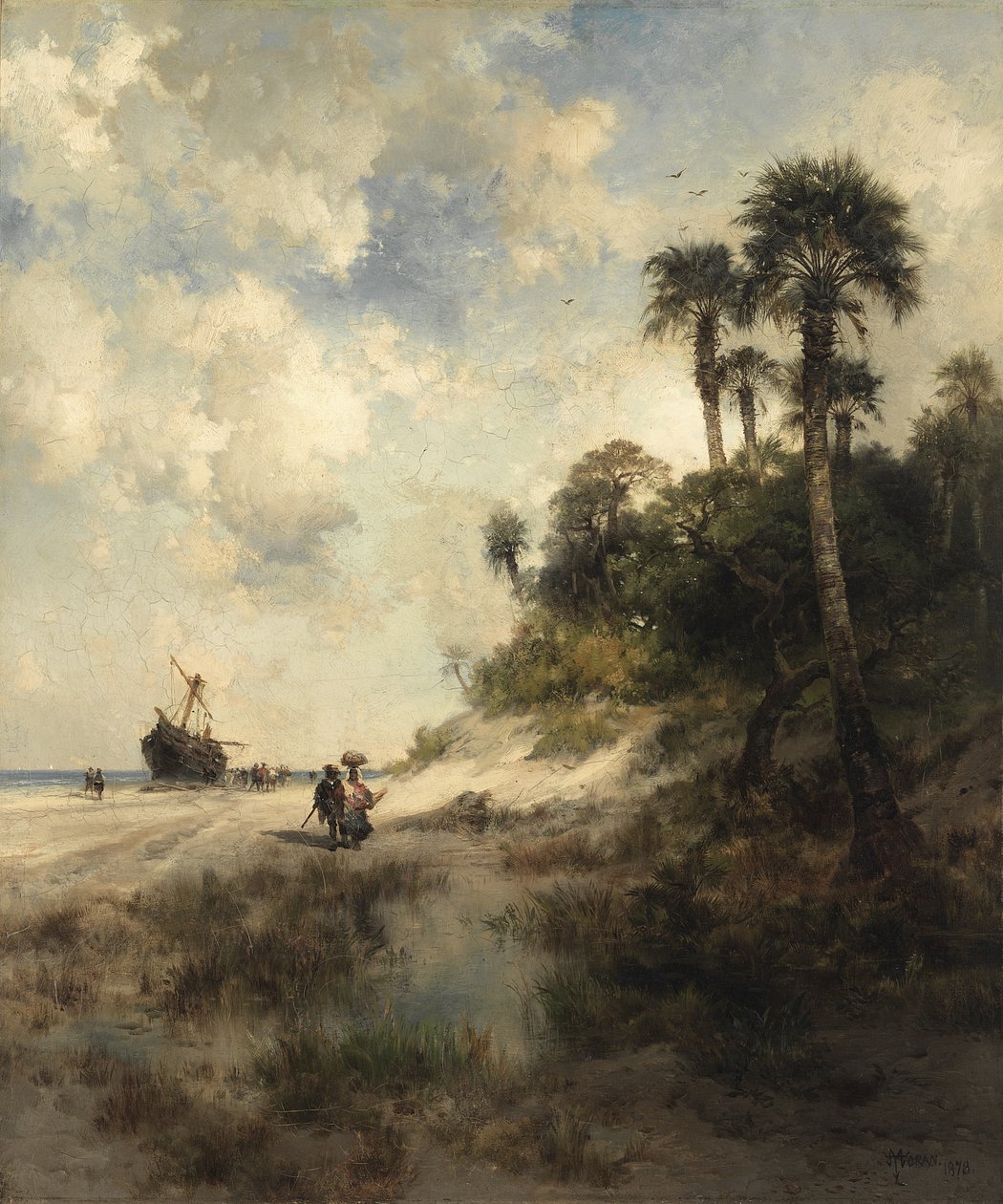 Fort George Island, Florida door Thomas Moran