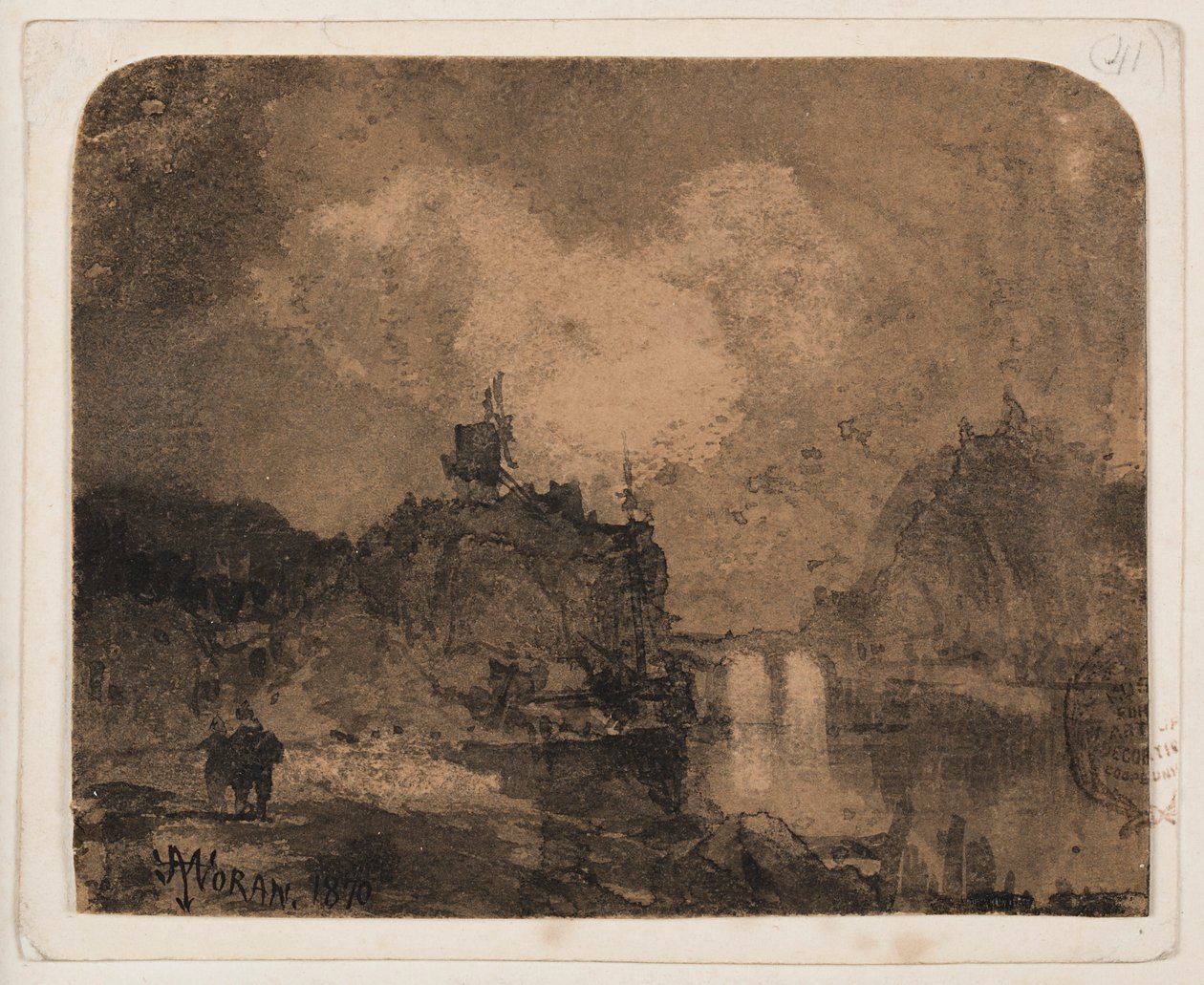 Rivierscène, Grand Canyon, Colorado door Thomas Moran