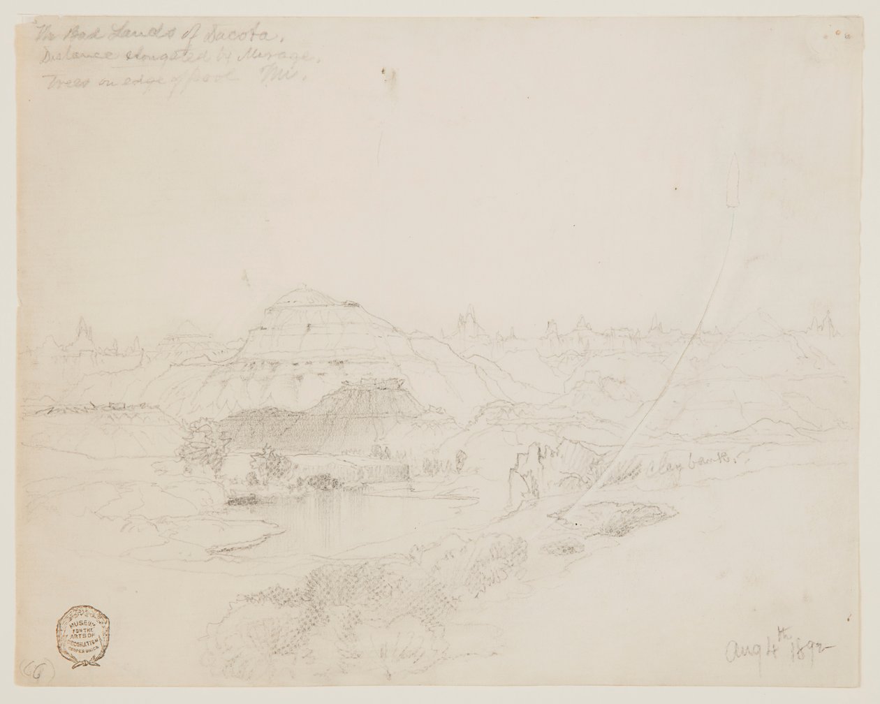 De Badlands van Dakota door Thomas Moran
