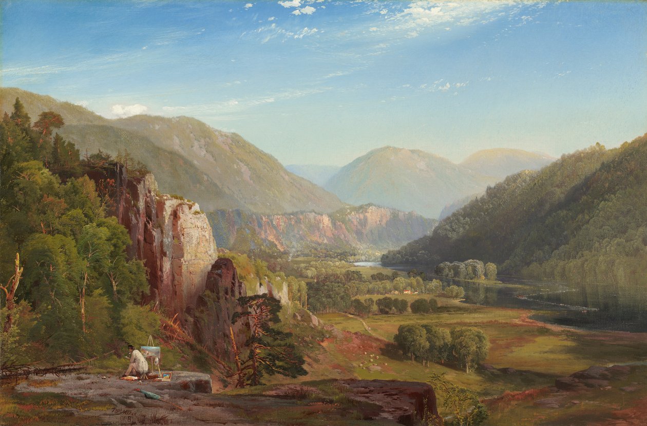 De Juniata, avond, 1864 door Thomas Moran