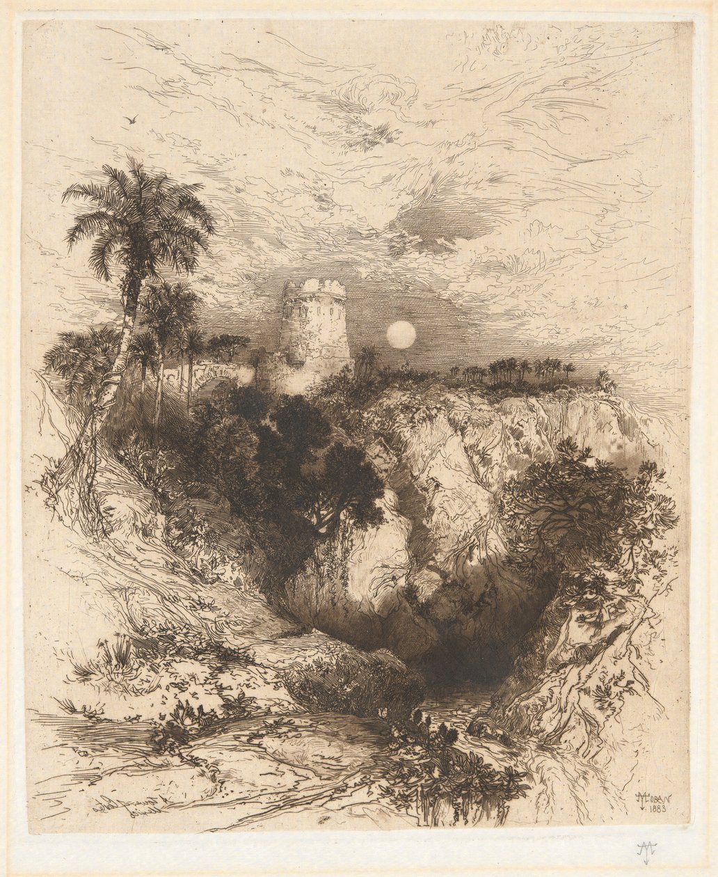 Toren van Cortez, Mexico door Thomas Moran