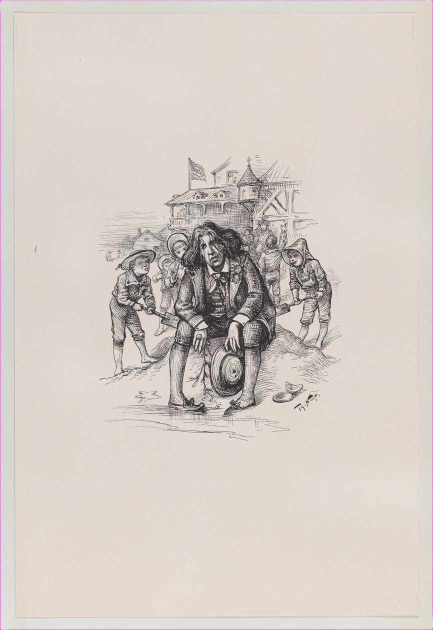 Oscar aan de Zeekust door Thomas Nast