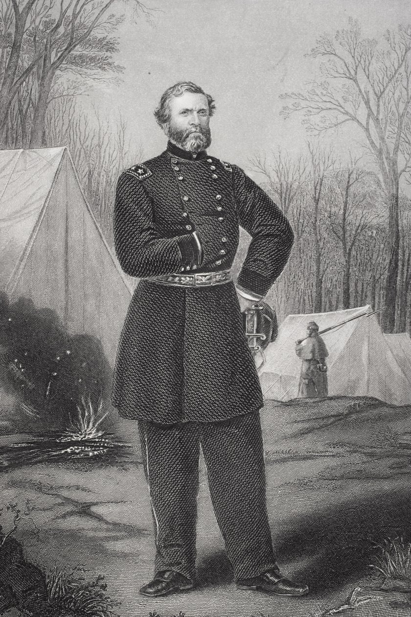 Portret van generaal George Henry Thomas (1816-70) door Thomas Nast