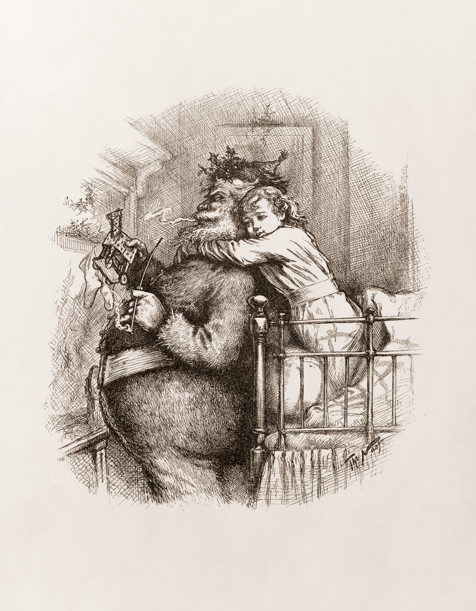 Kerstman door Thomas Nast, c.1892 door Thomas Nast