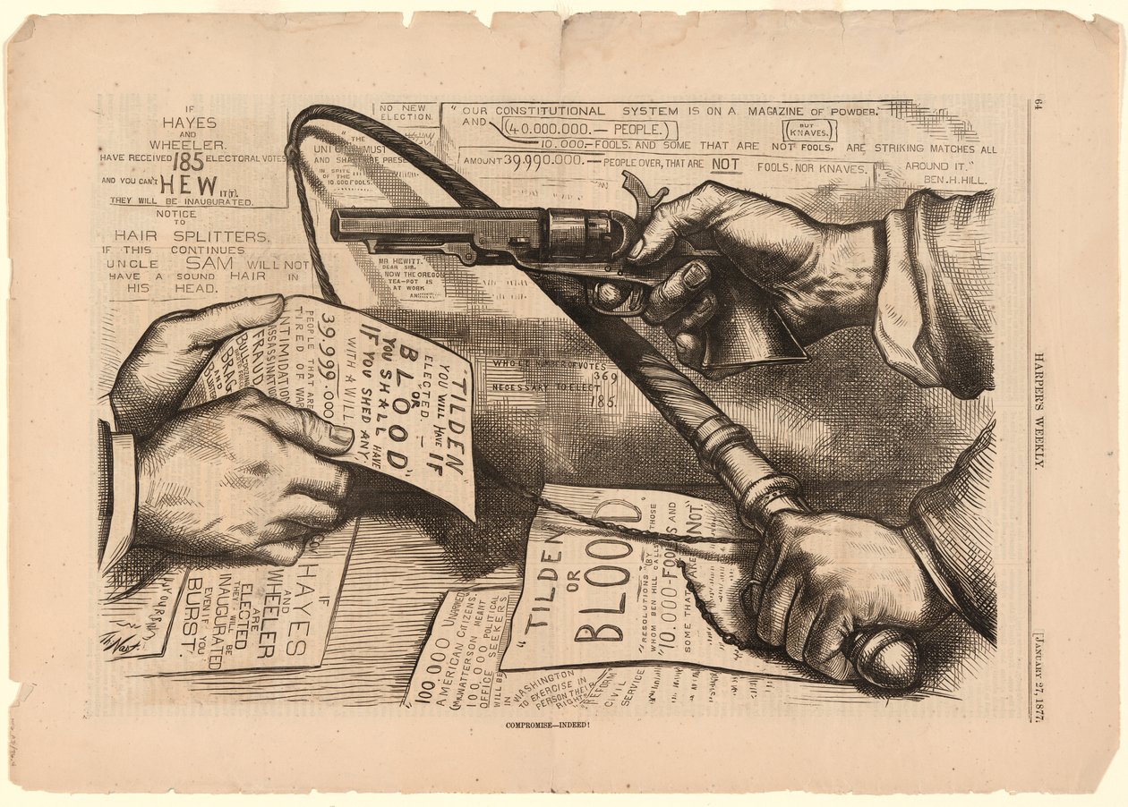 Tilden of Blood Compromise – Inderdaad! door Thomas Nast