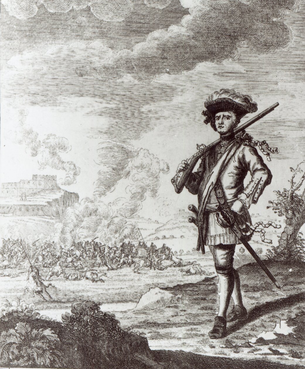 Kapitein Henry Morgan bij de plundering van Panama in 1671, ca. 1734 door Thomas Nicholls