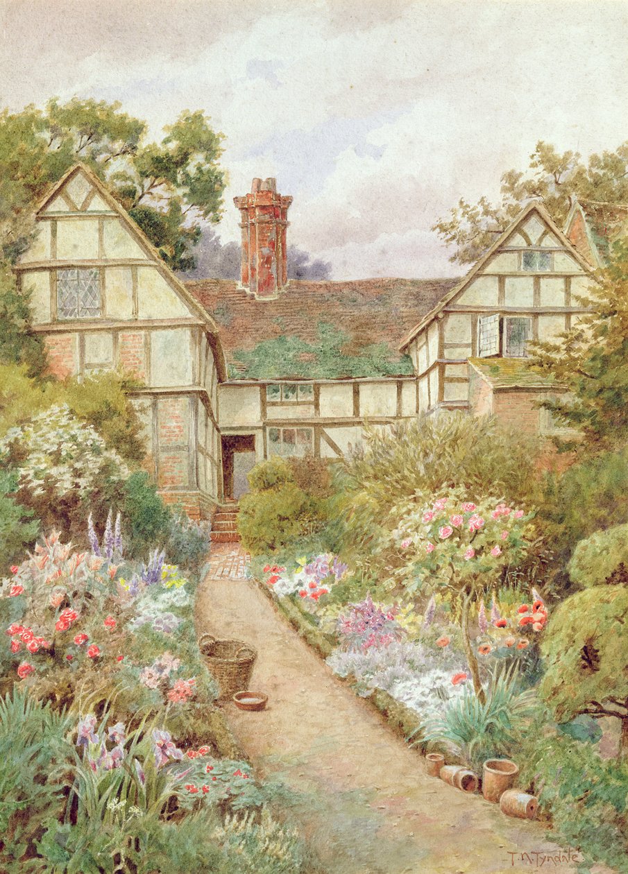 Cottage tuin door Thomas Nicholson Tyndale