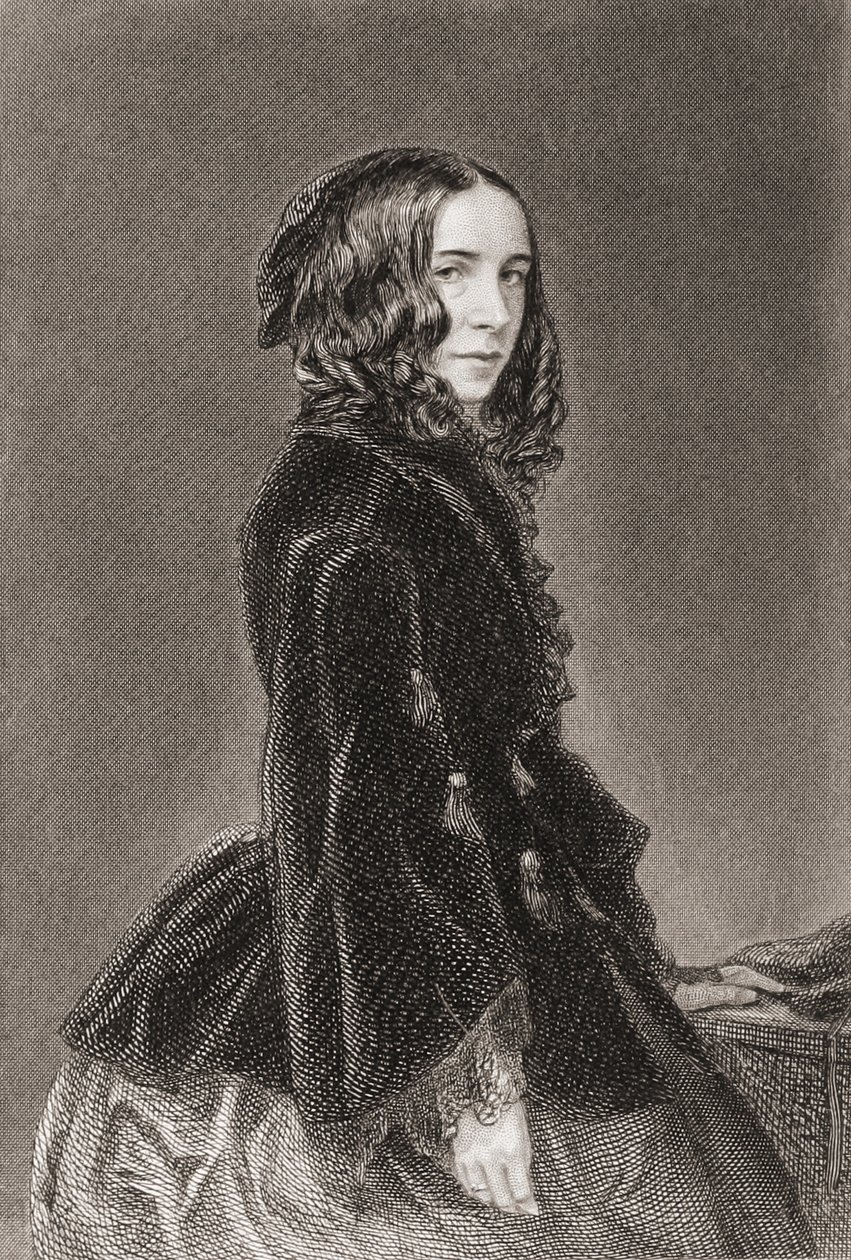 Elizabeth Barrett Browning, Gedichtenbundel I, gravure door Thomas Oldham Barlow