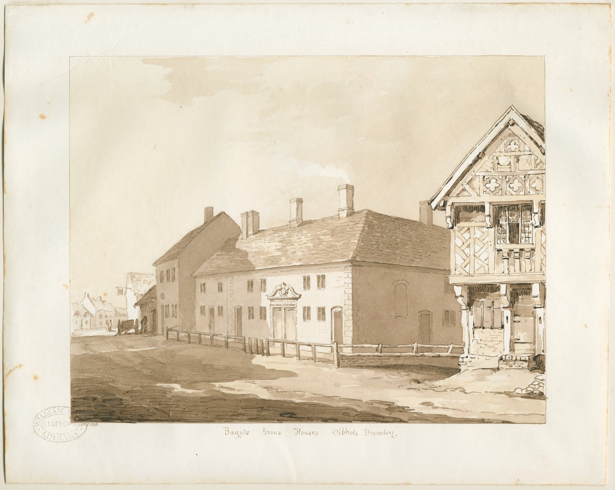 Abbots Bromley Almshouses door Thomas Peploe Wood