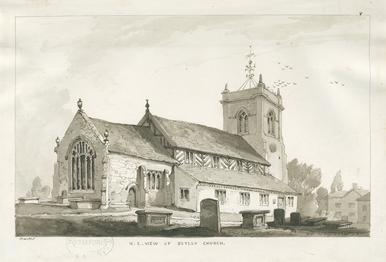 Betley Kerk door Thomas Peploe Wood