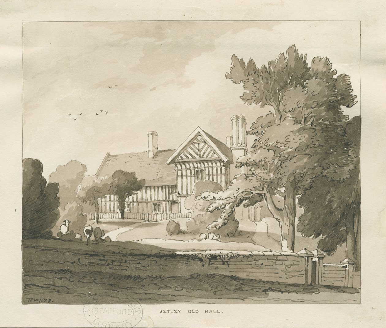 Betley Old Hall door Thomas Peploe Wood