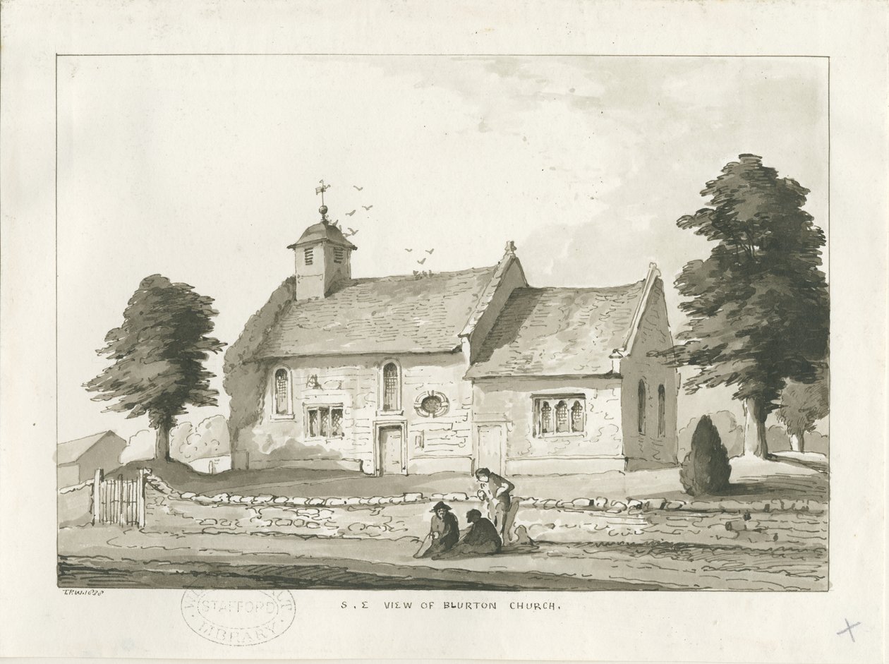 Blurton Kerk door Thomas Peploe Wood