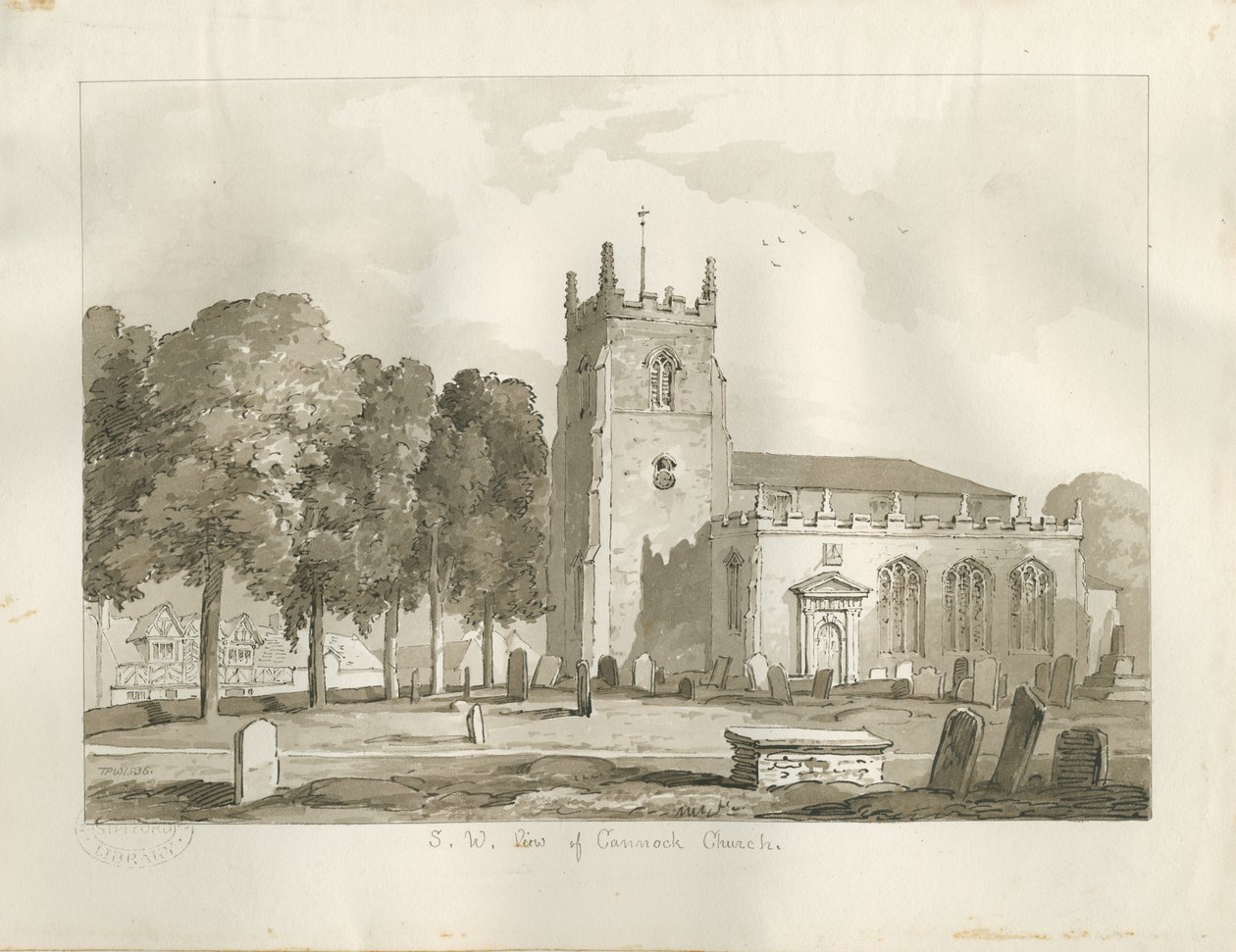 Cannock Kerk door Thomas Peploe Wood
