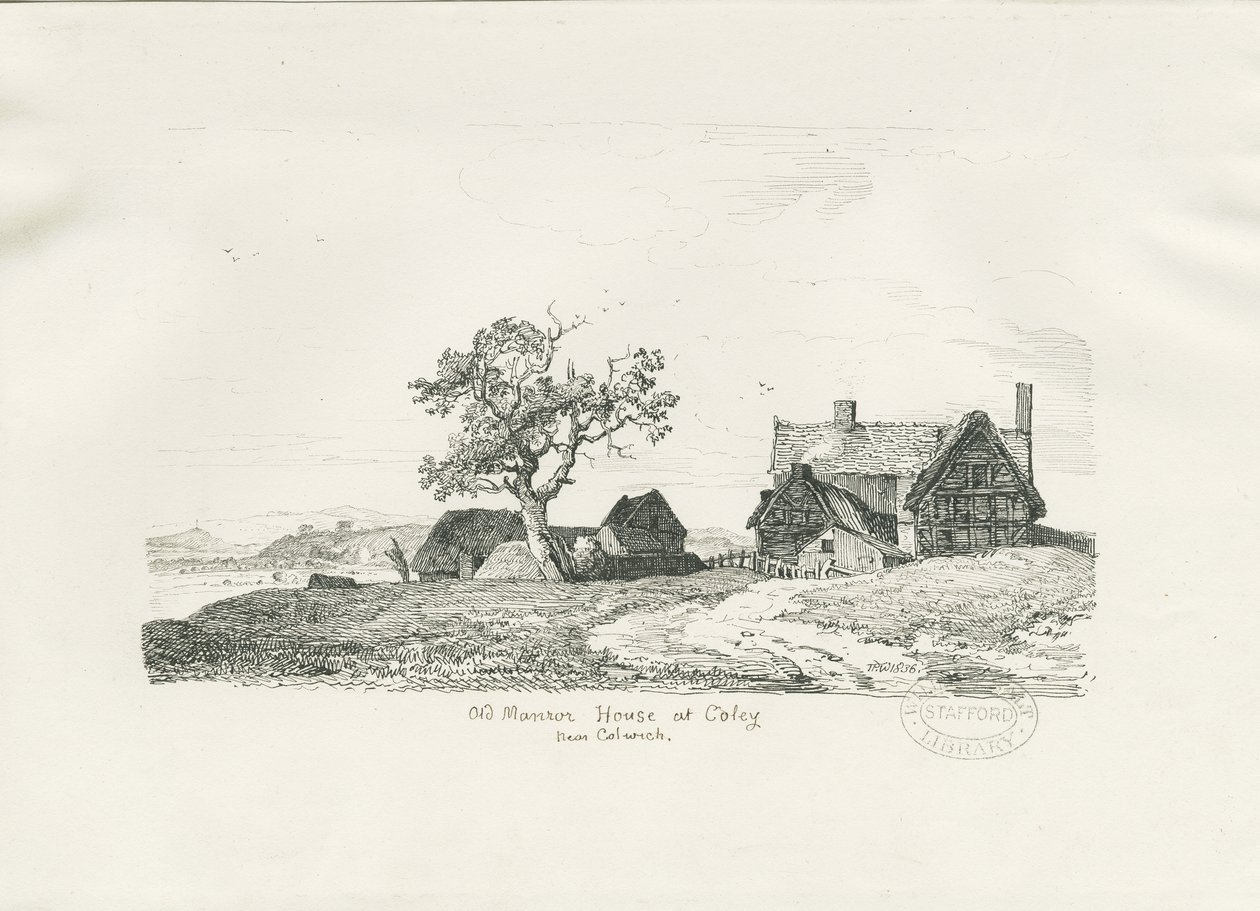 Colwich - Oud Landhuis in Coley door Thomas Peploe Wood