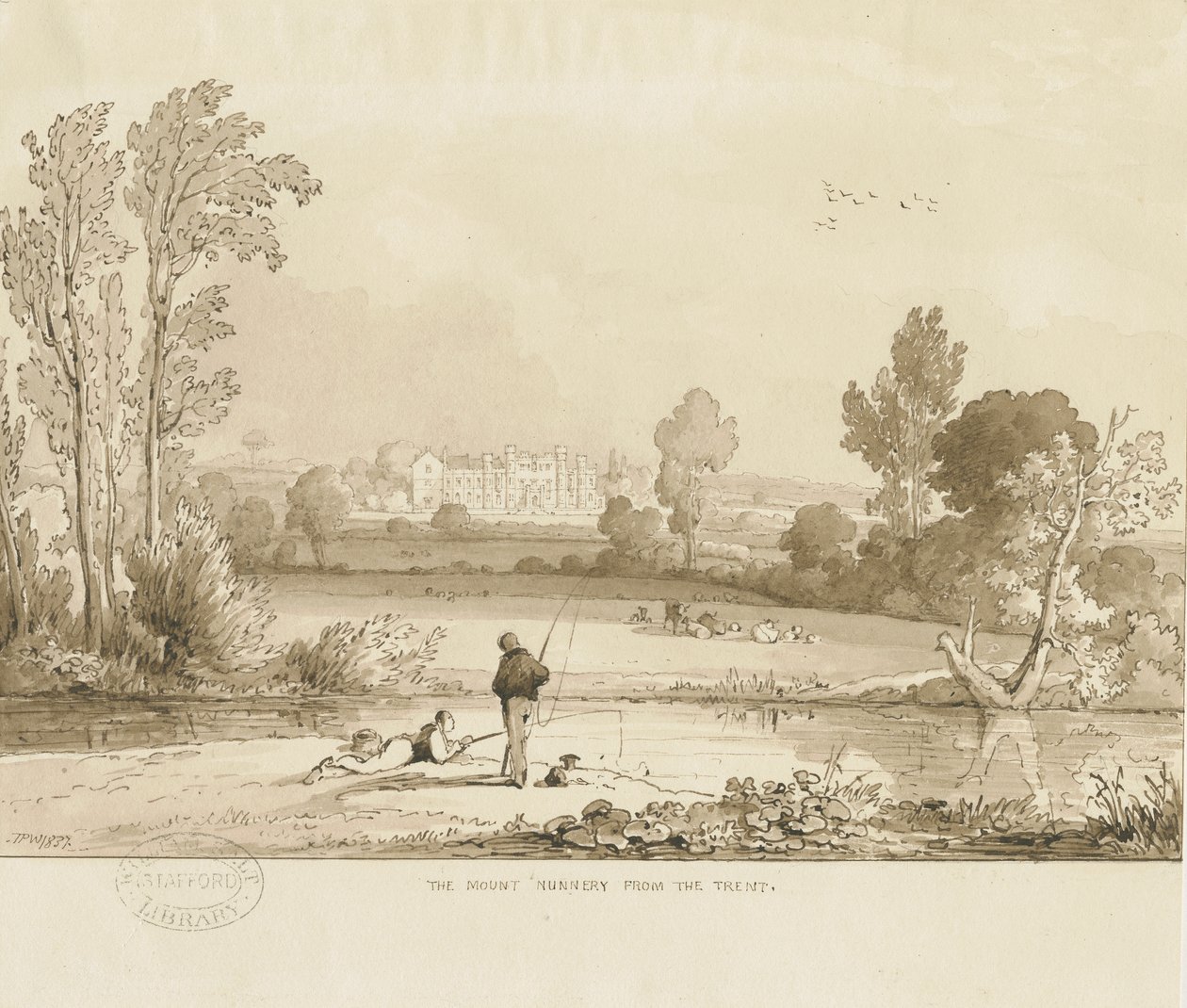 Colwich - Het Klooster van de Berg door Thomas Peploe Wood