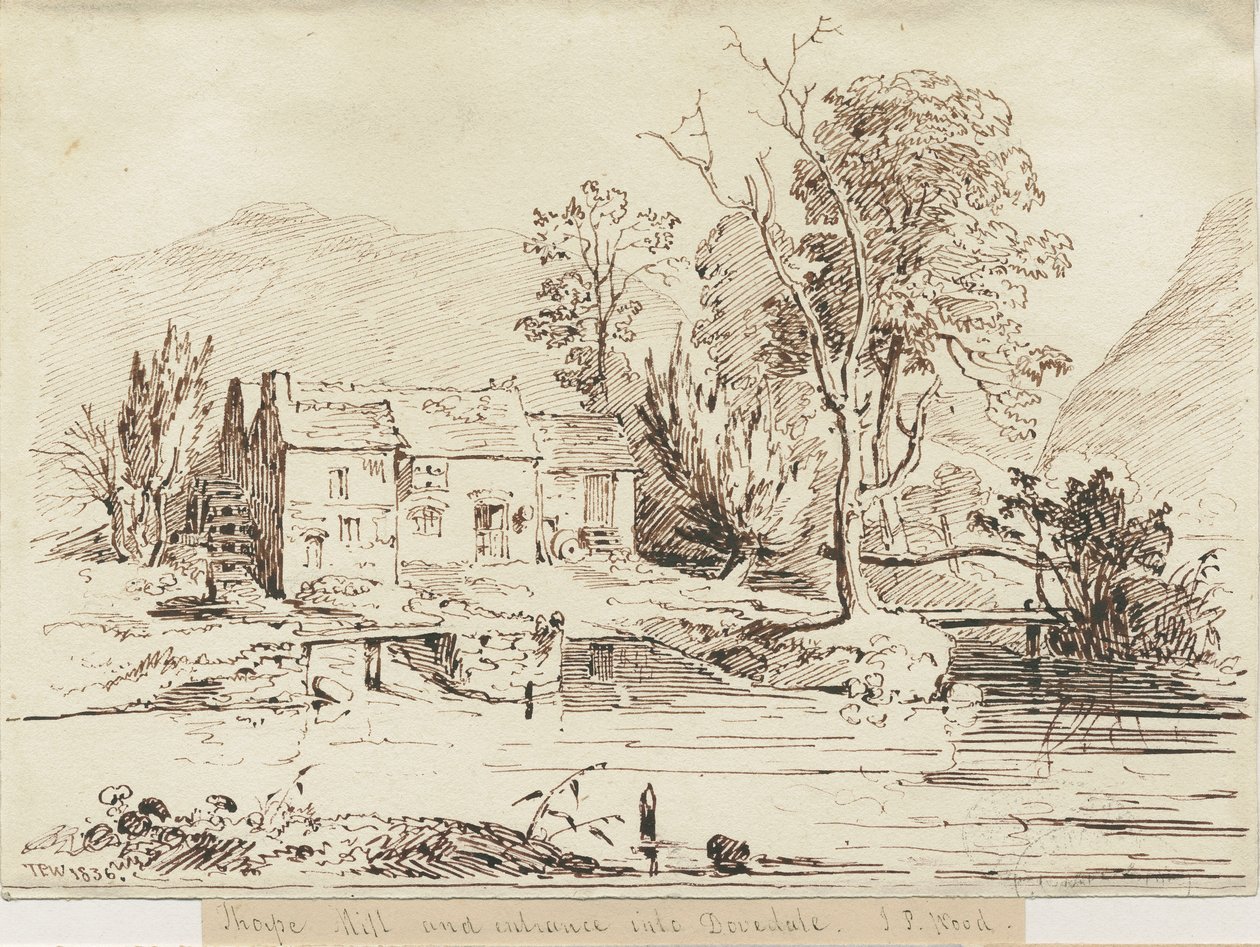 Dovedale - Thorpe Mill door Thomas Peploe Wood