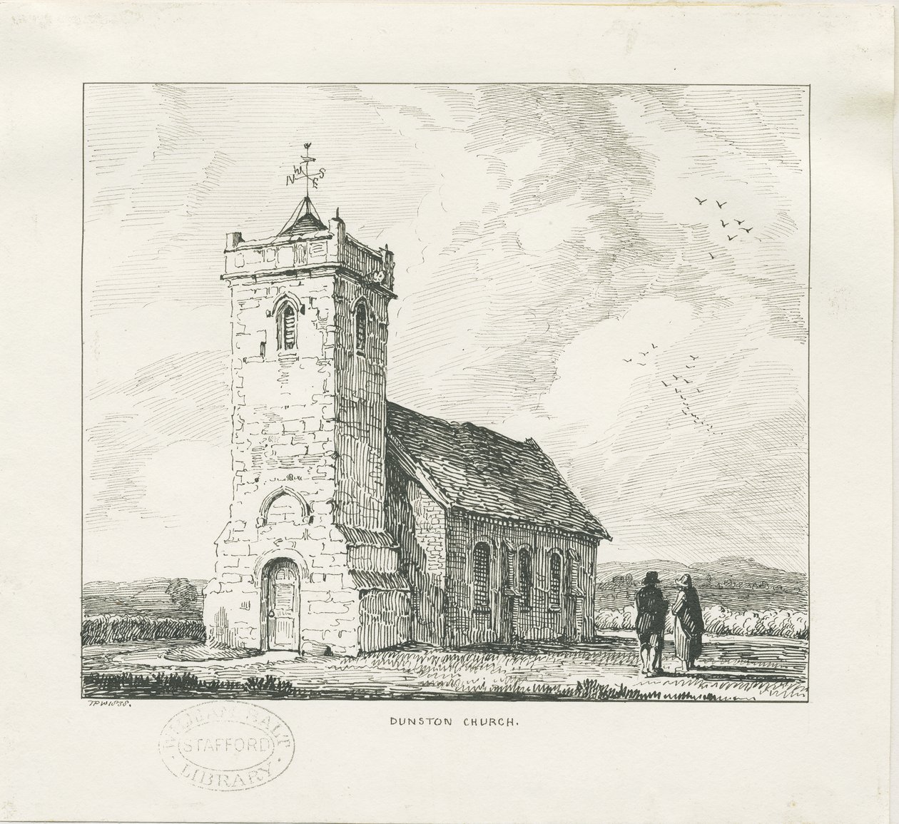 Dunston Kerk door Thomas Peploe Wood