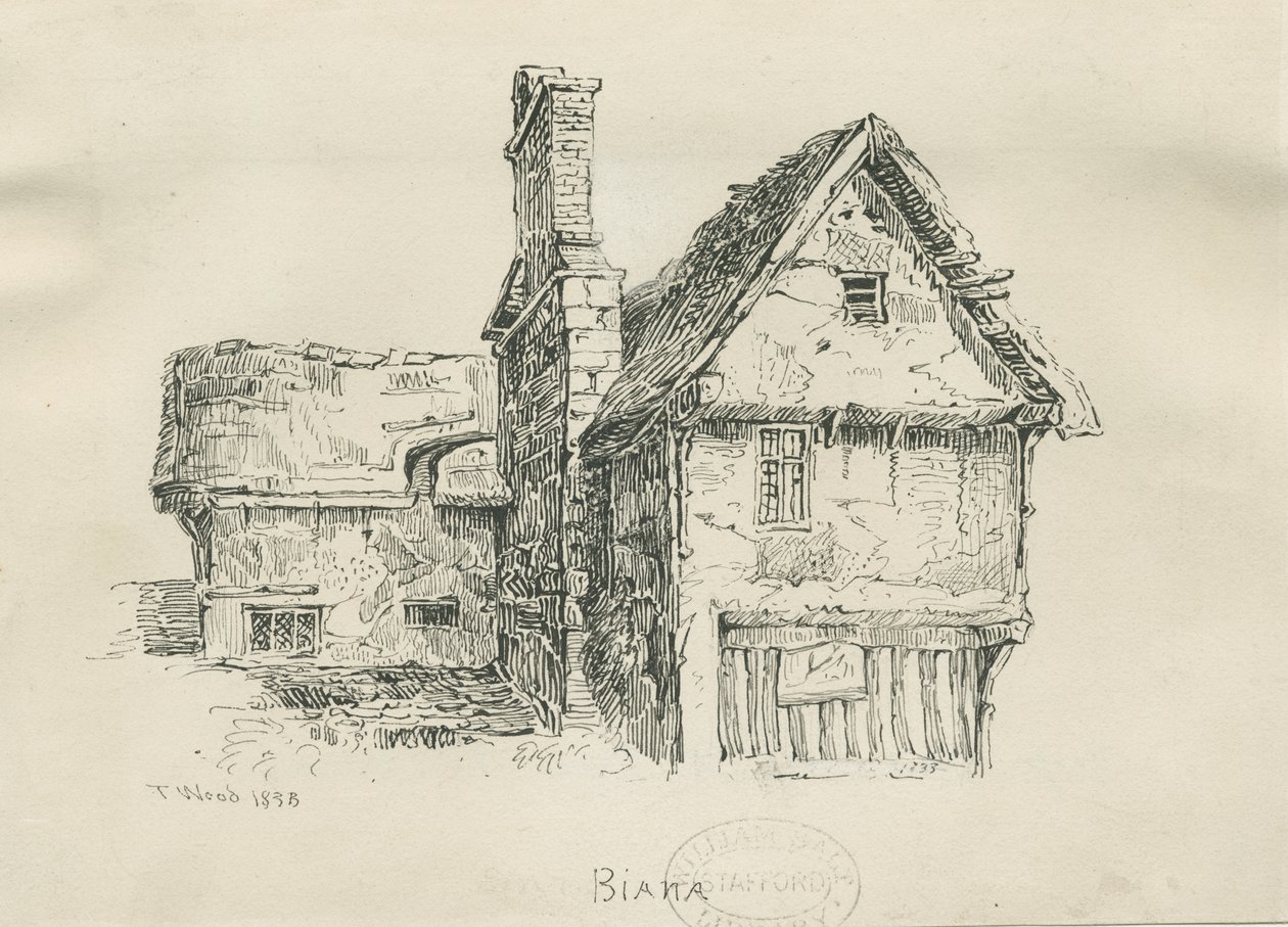 Eccleshall - Biana Hall door Thomas Peploe Wood