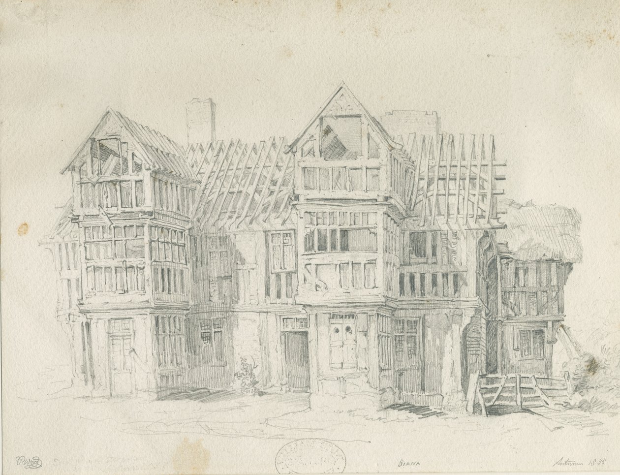 Eccleshall - Biana Hall door Thomas Peploe Wood