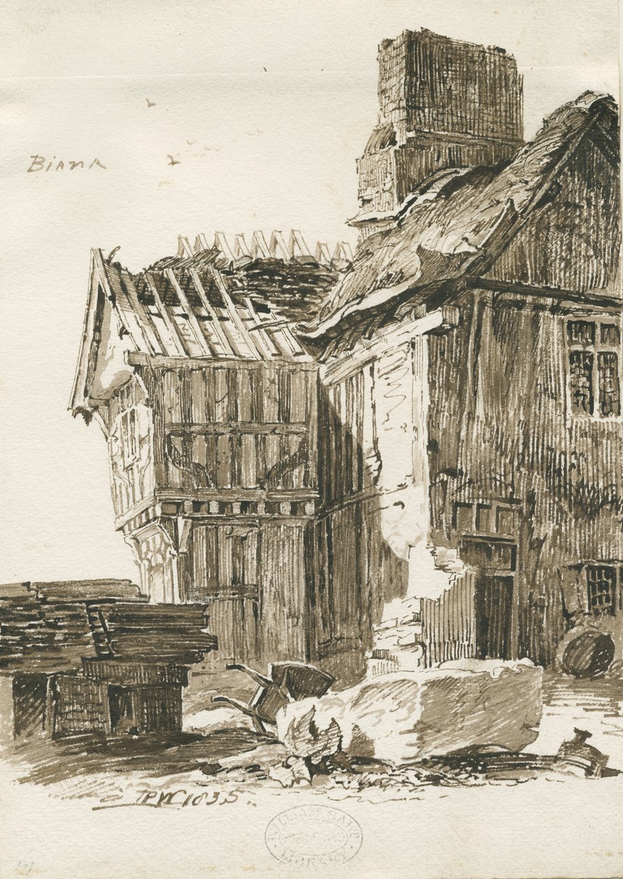 Eccleshall - Biana Hall door Thomas Peploe Wood