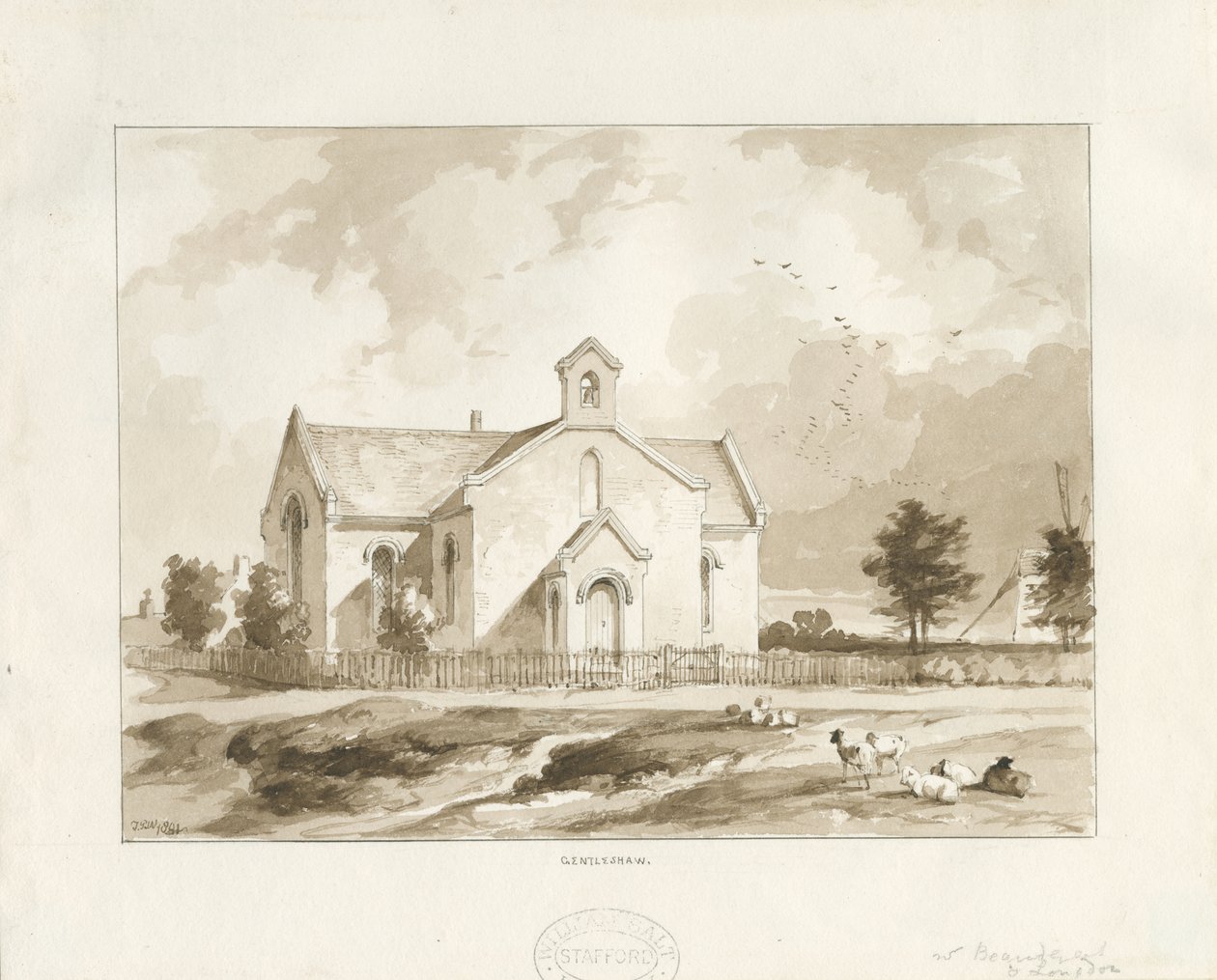 Gentleshaw Kerk door Thomas Peploe Wood