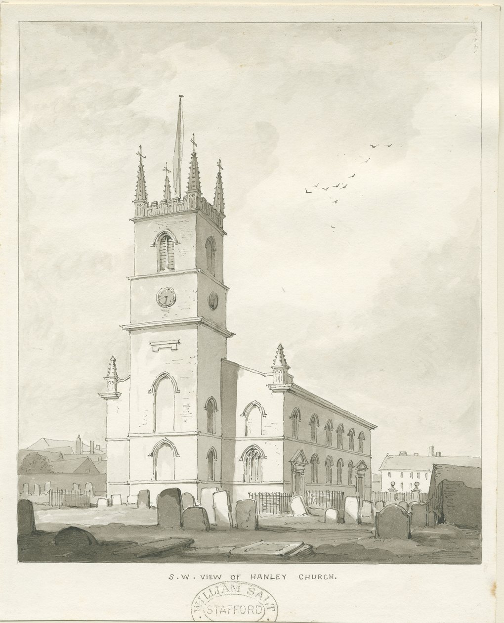 Hanley Kerk door Thomas Peploe Wood