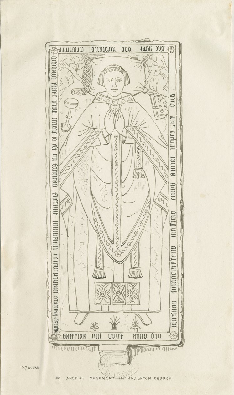 Haughton Kerk - Monument voor Nicholas Graviner door Thomas Peploe Wood