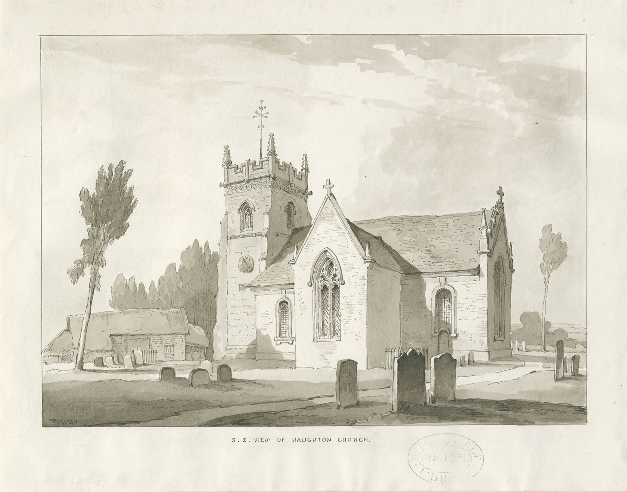 Haughton Church door Thomas Peploe Wood