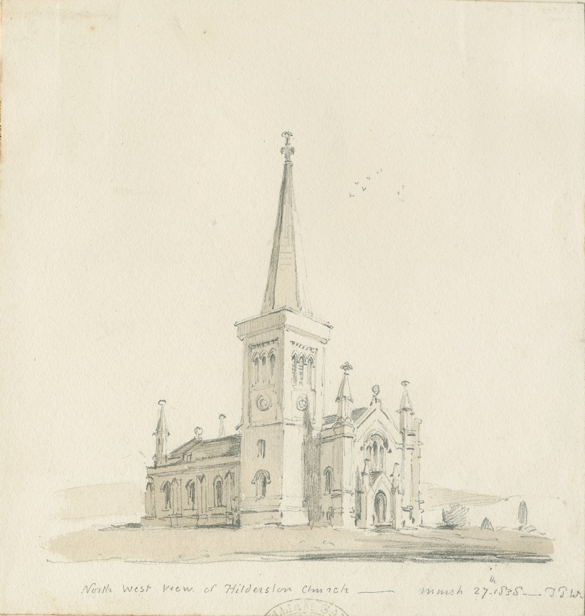 Hilderstone Kerk door Thomas Peploe Wood