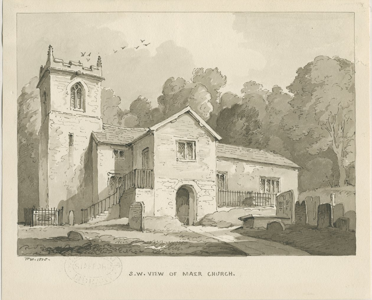 Maer Kerk door Thomas Peploe Wood