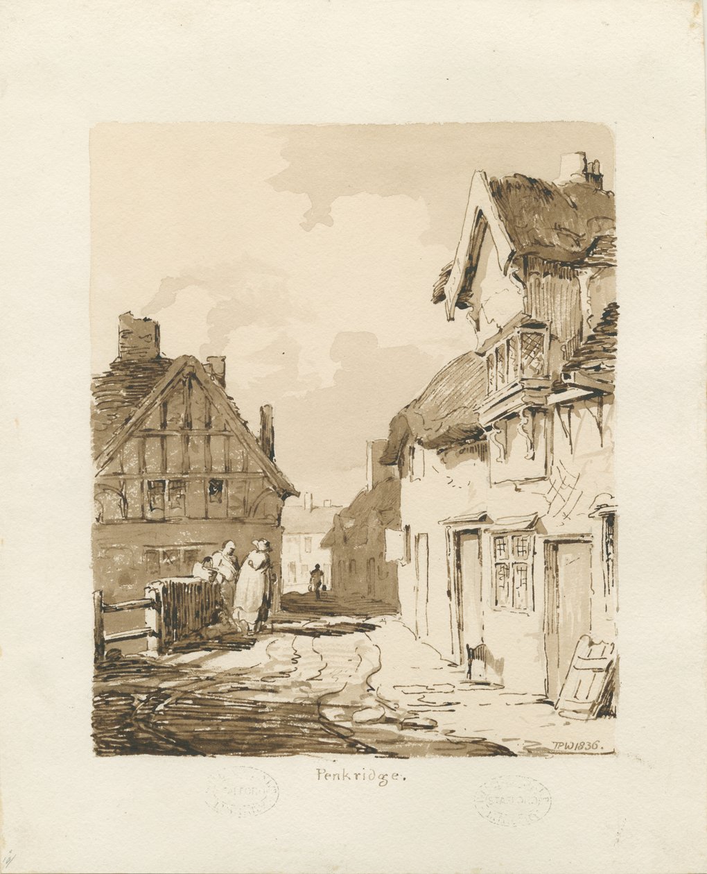 Penkridge Stad door Thomas Peploe Wood