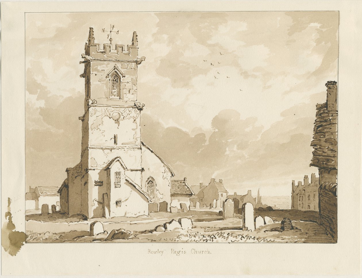 Rowley Regis Kerk door Thomas Peploe Wood