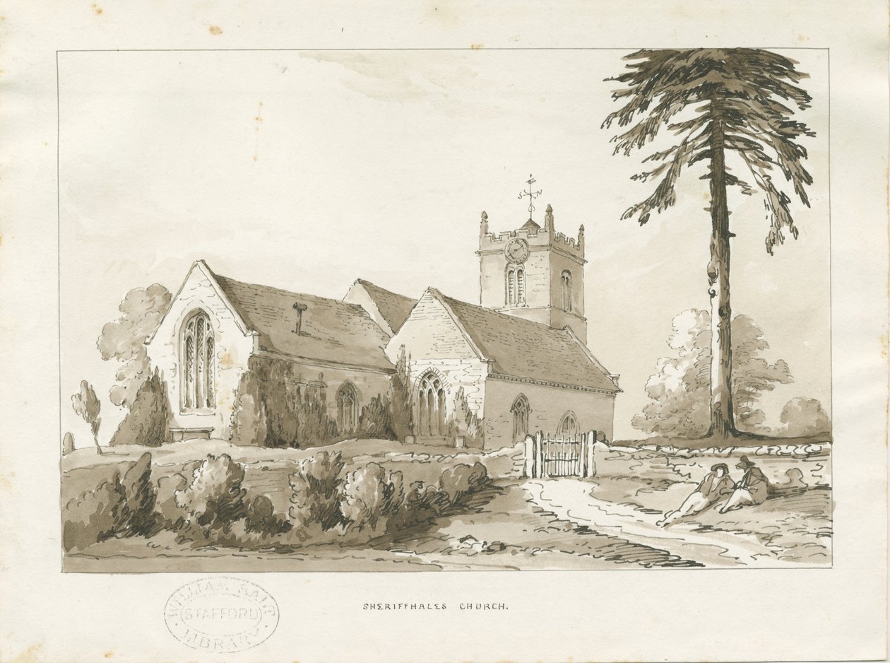 Sheriffhales Kerk door Thomas Peploe Wood