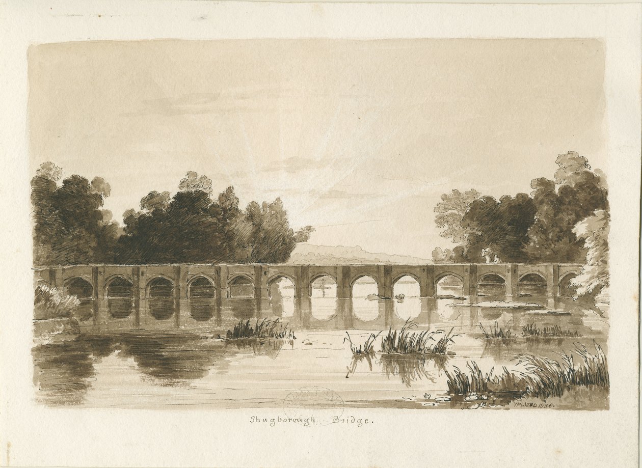 Shugborough Brug door Thomas Peploe Wood